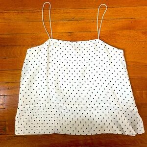Everlane polka dot cami blouse size 10